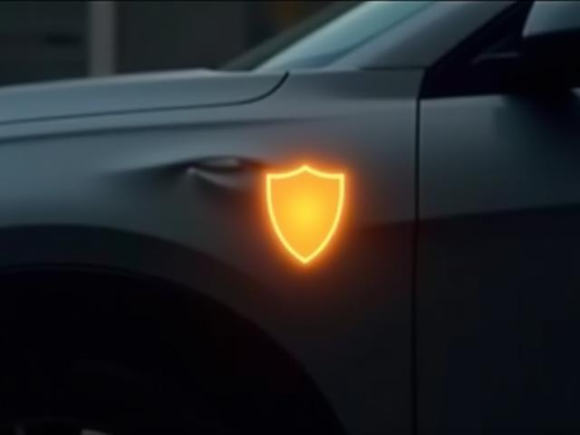 Ilustrácia havarijného poistenia. Auto s ľahkým poškodením, no chránené poistkou.